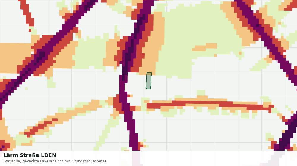 Statische Kartenansicht: Lärm Straße LDEN