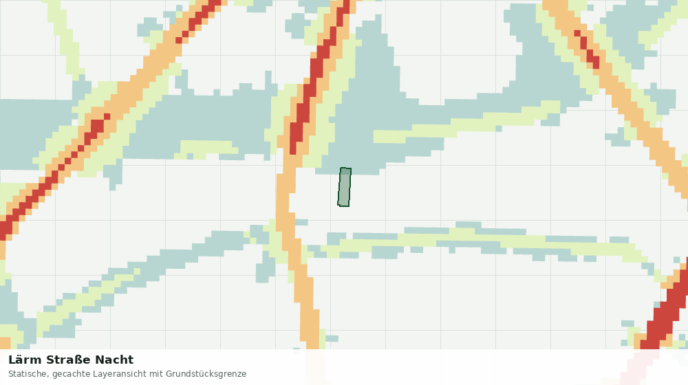 Statische Kartenansicht: Lärm Straße Nacht