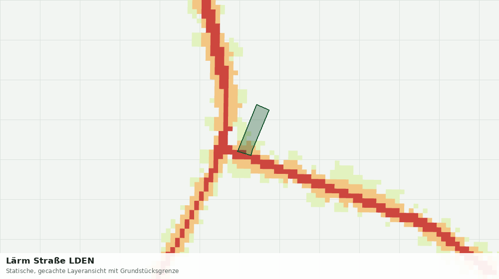 Statische Kartenansicht: Lärm Straße LDEN
