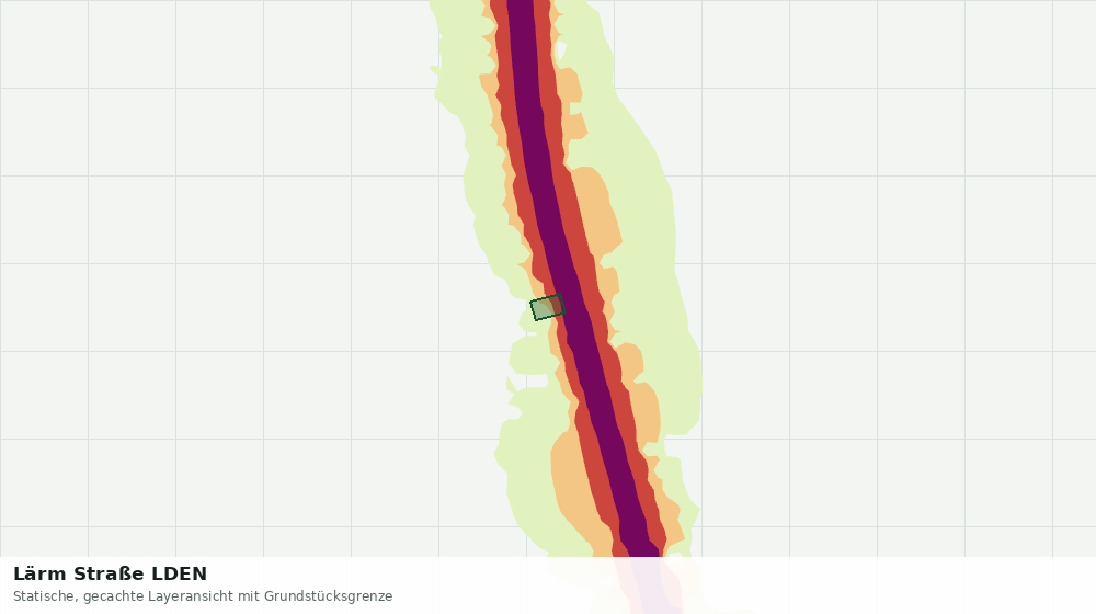 Statische Kartenansicht: Lärm Straße LDEN