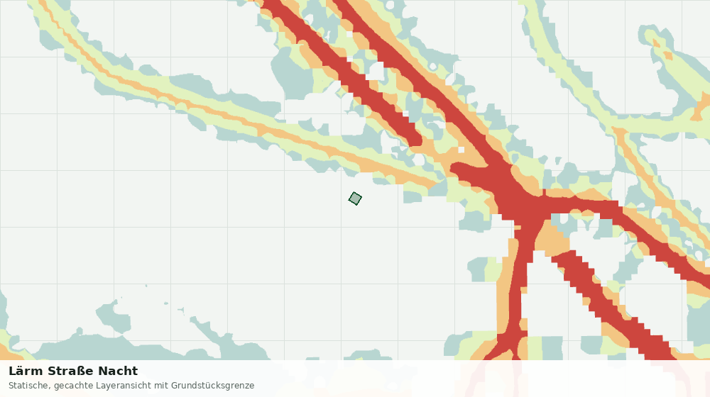 Statische Kartenansicht: Lärm Straße Nacht