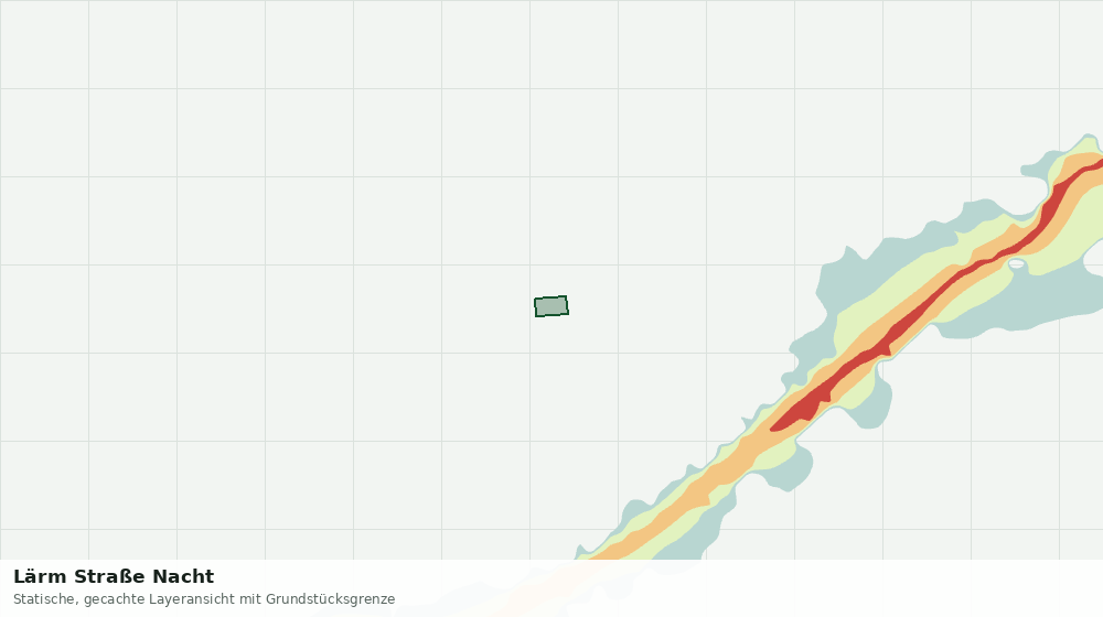 Statische Kartenansicht: Lärm Straße Nacht