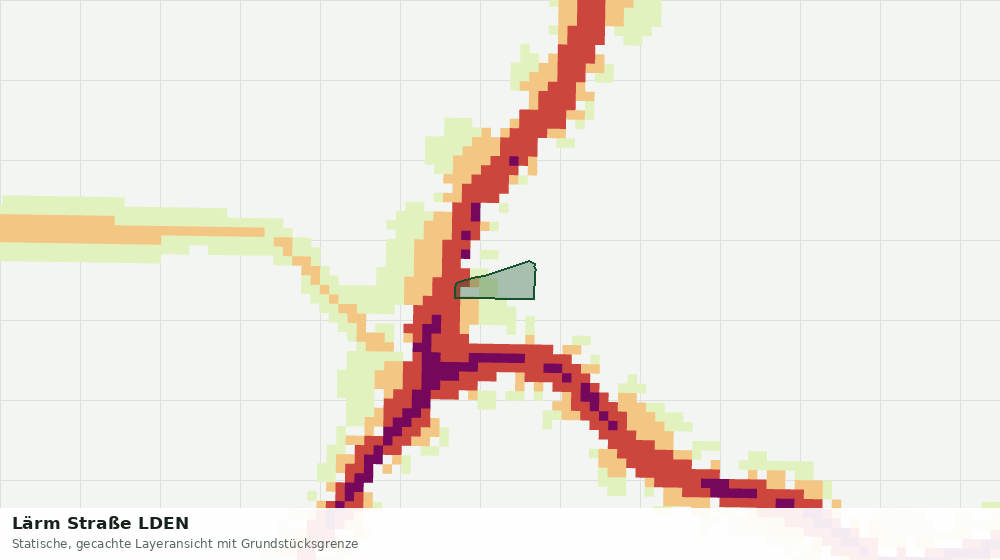 Statische Kartenansicht: Lärm Straße LDEN