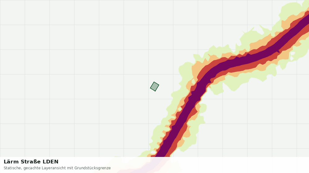Statische Kartenansicht: Lärm Straße LDEN