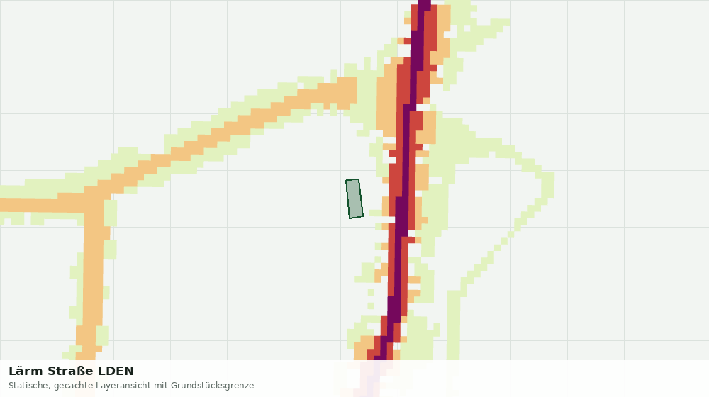 Statische Kartenansicht: Lärm Straße LDEN