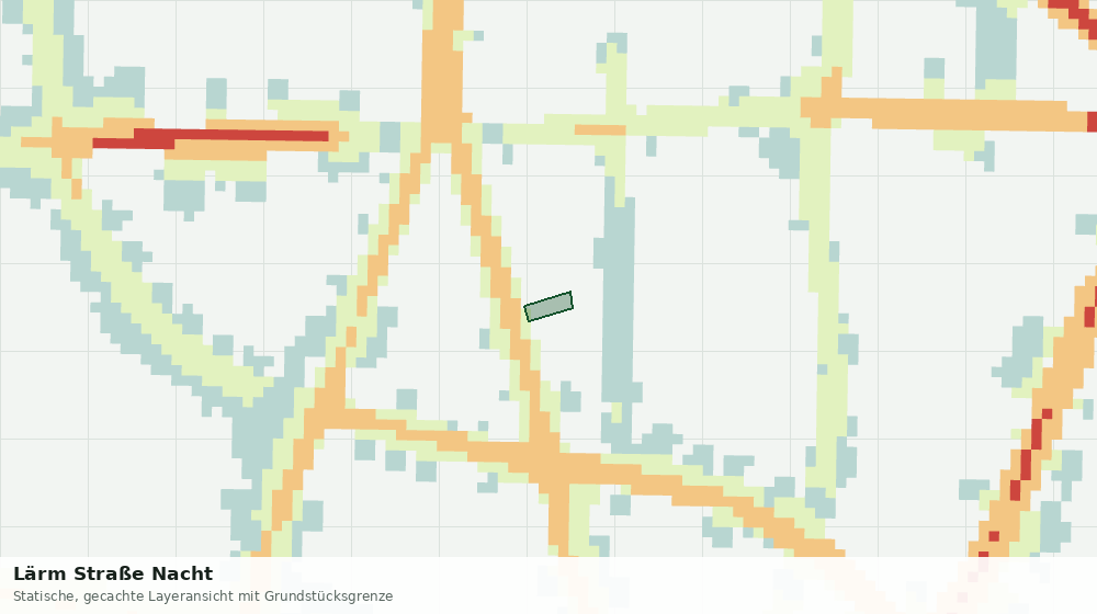 Statische Kartenansicht: Lärm Straße Nacht