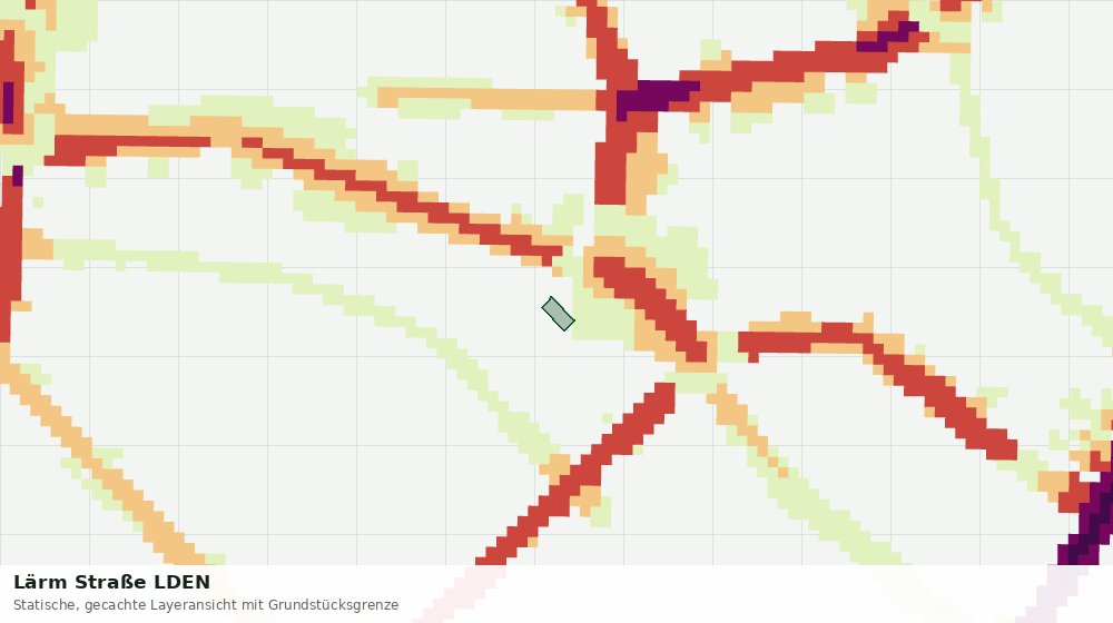 Statische Kartenansicht: Lärm Straße LDEN