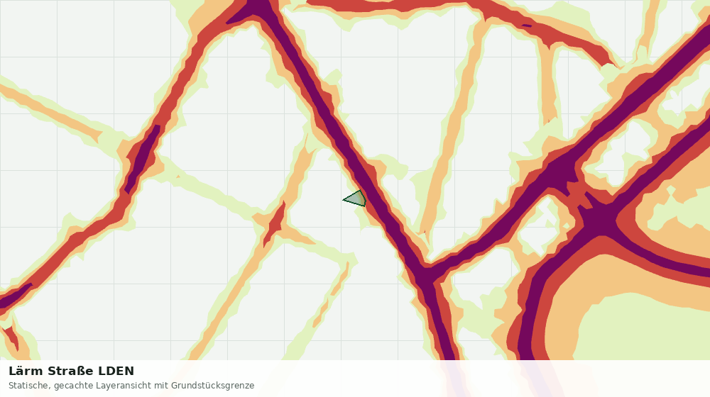 Statische Kartenansicht: Lärm Straße LDEN