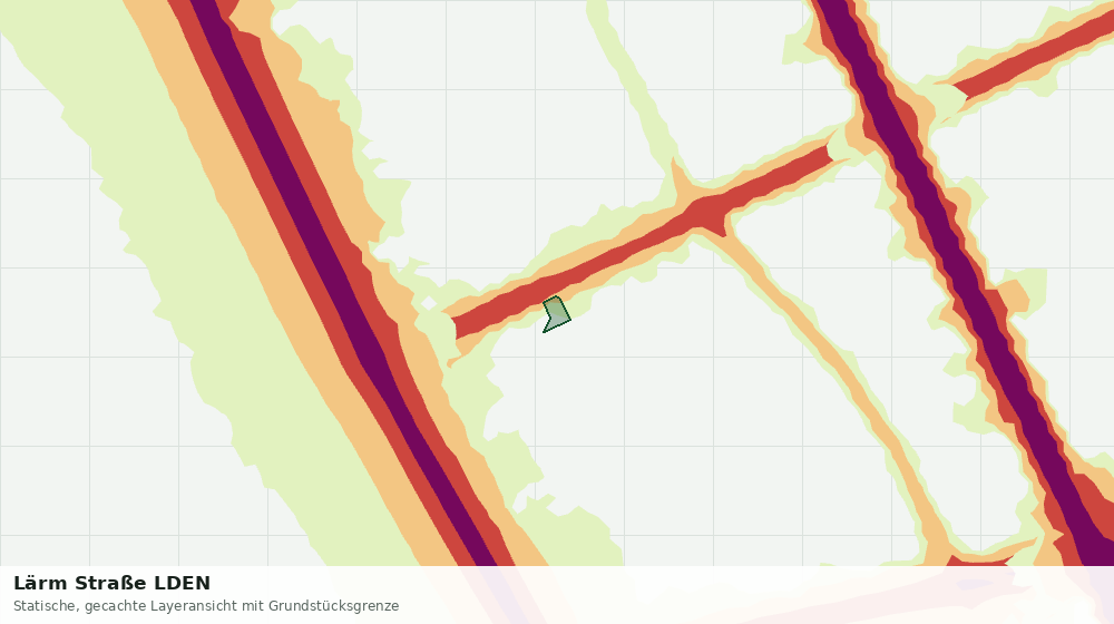 Statische Kartenansicht: Lärm Straße LDEN