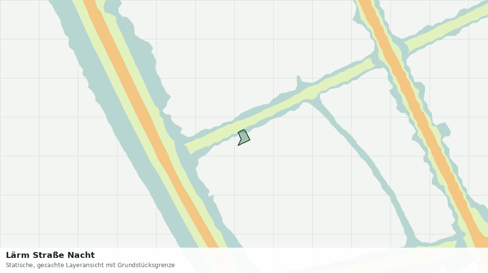 Statische Kartenansicht: Lärm Straße Nacht