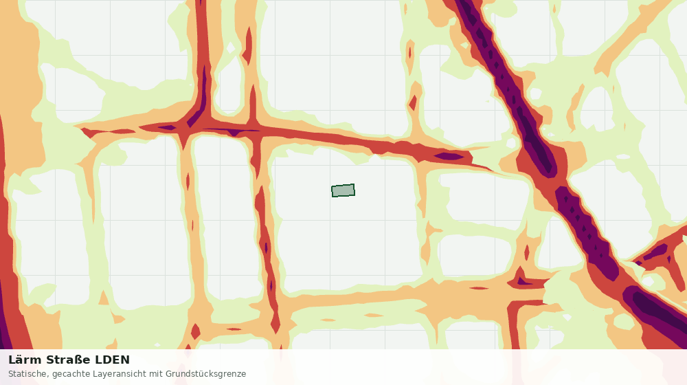 Statische Kartenansicht: Lärm Straße LDEN