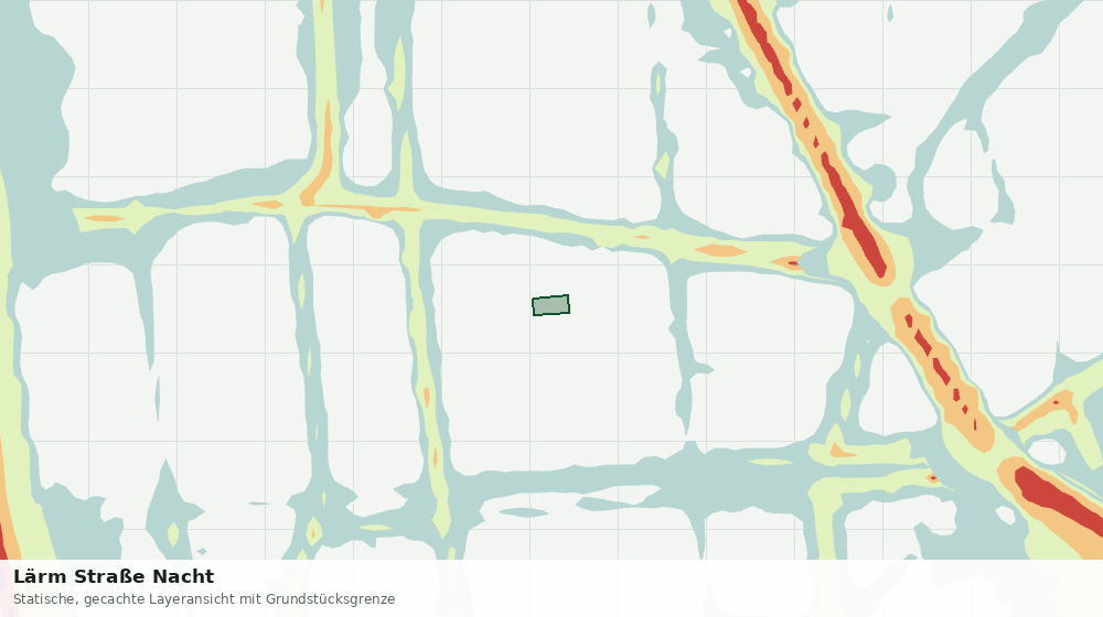 Statische Kartenansicht: Lärm Straße Nacht