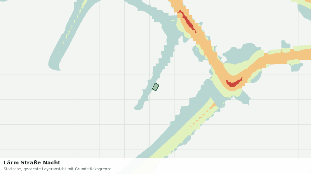 Statische Kartenansicht: Lärm Straße Nacht