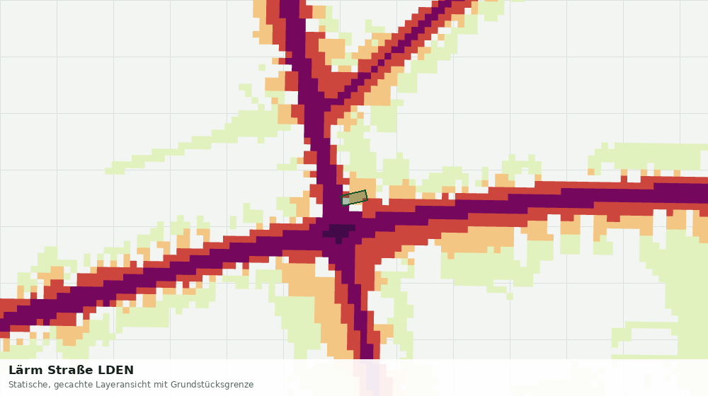 Statische Kartenansicht: Lärm Straße LDEN