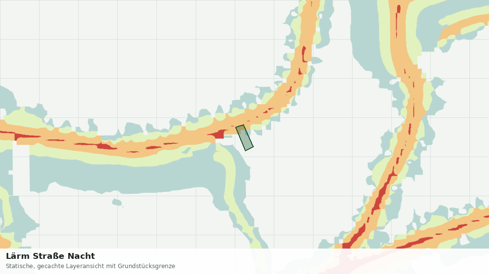 Statische Kartenansicht: Lärm Straße Nacht