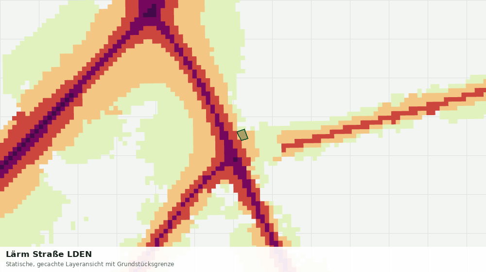 Statische Kartenansicht: Lärm Straße LDEN