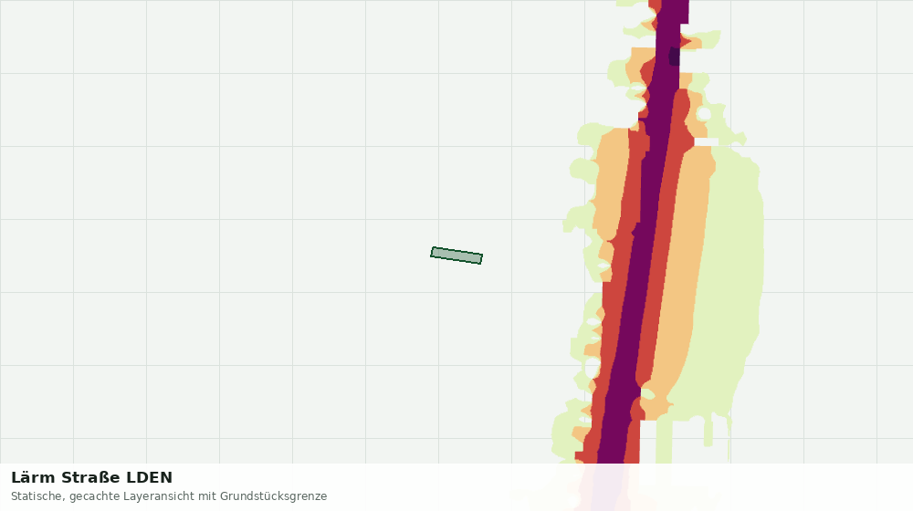 Statische Kartenansicht: Lärm Straße LDEN