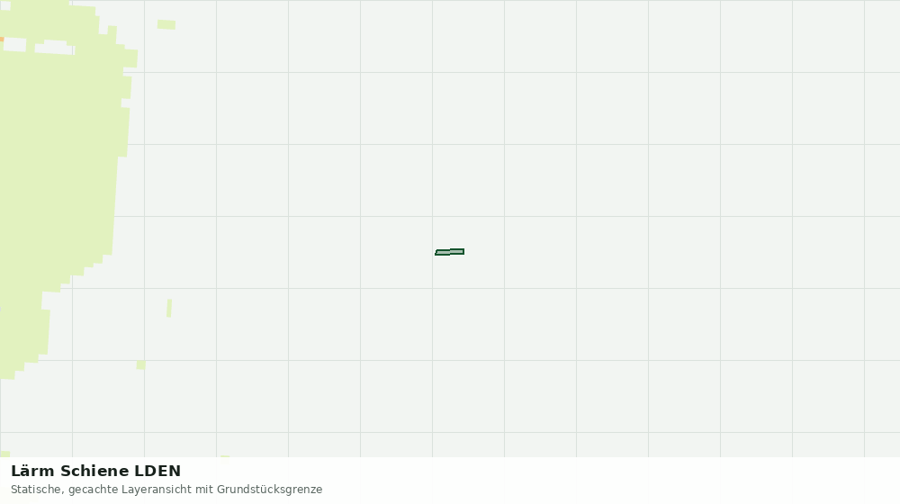 Statische Kartenansicht: Lärm Schiene LDEN