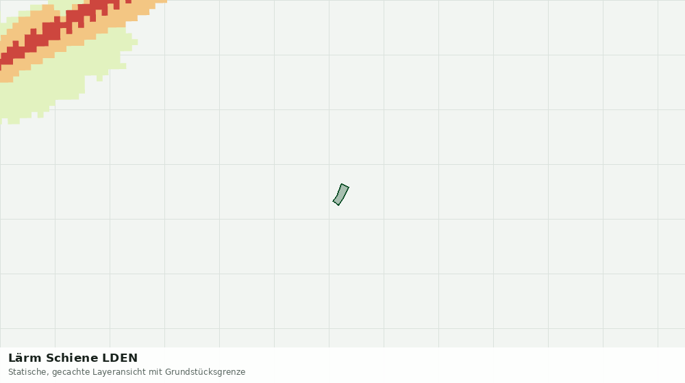 Statische Kartenansicht: Lärm Schiene LDEN