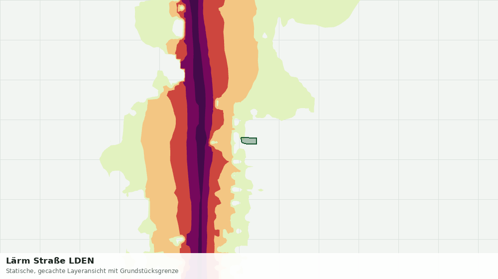 Statische Kartenansicht: Lärm Straße LDEN