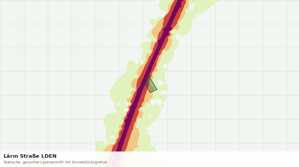 Statische Kartenansicht: Lärm Straße LDEN
