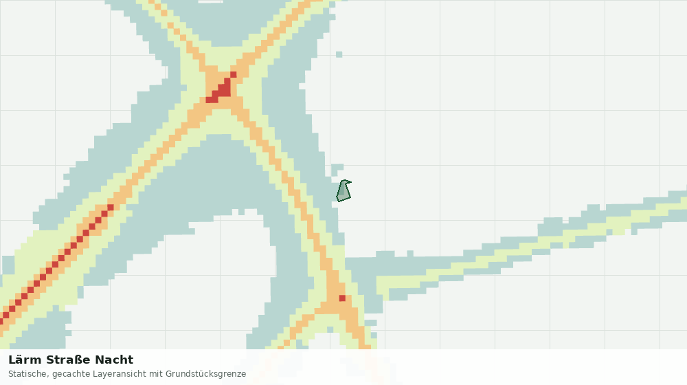 Statische Kartenansicht: Lärm Straße Nacht