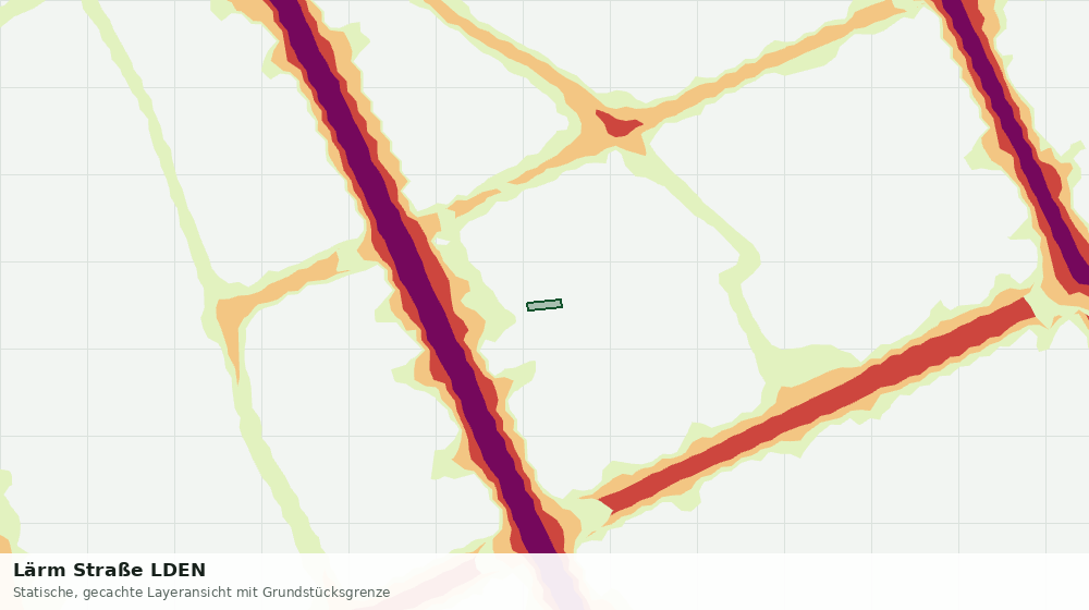 Statische Kartenansicht: Lärm Straße LDEN