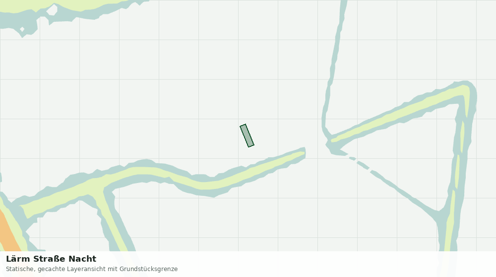 Statische Kartenansicht: Lärm Straße Nacht