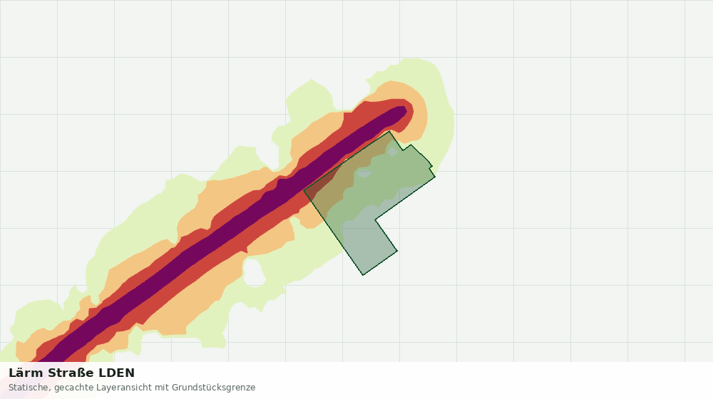Statische Kartenansicht: Lärm Straße LDEN