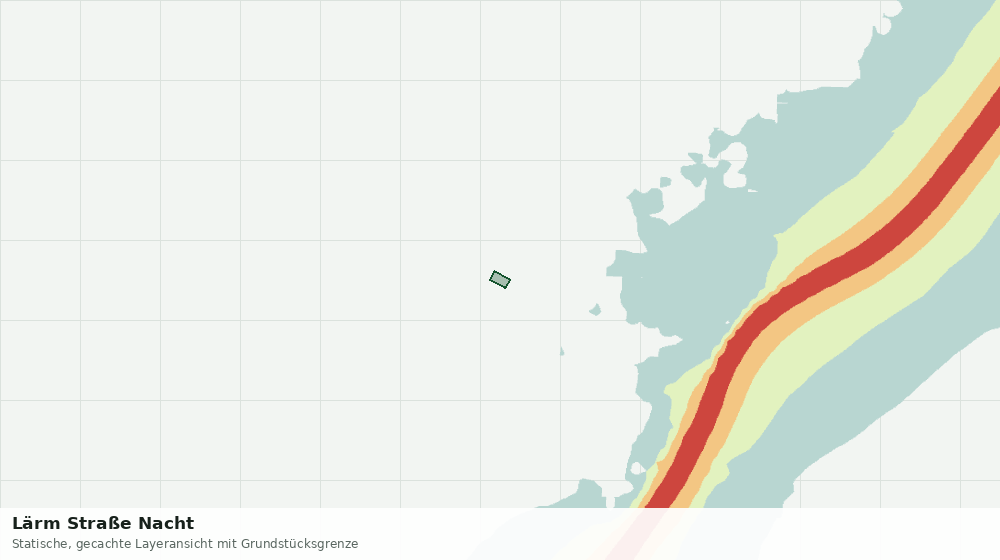 Statische Kartenansicht: Lärm Straße Nacht