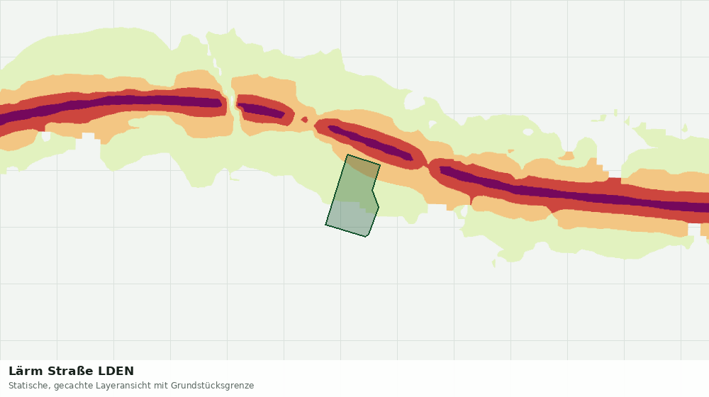 Statische Kartenansicht: Lärm Straße LDEN