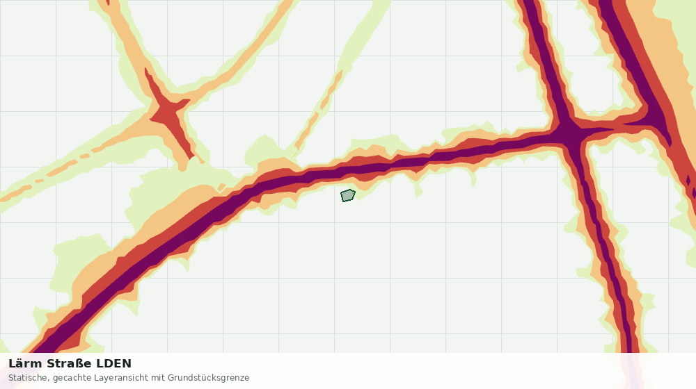 Statische Kartenansicht: Lärm Straße LDEN