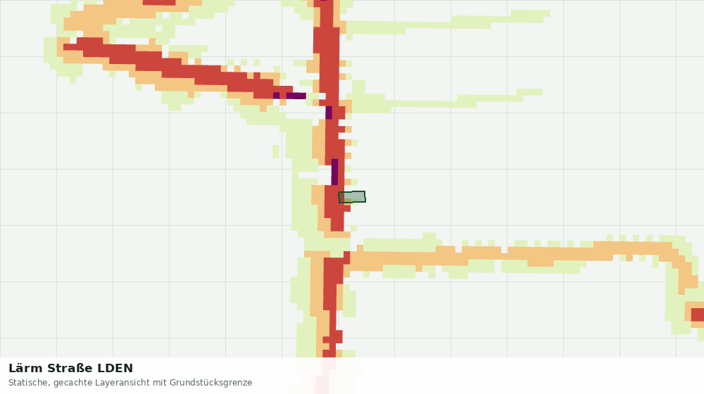 Statische Kartenansicht: Lärm Straße LDEN