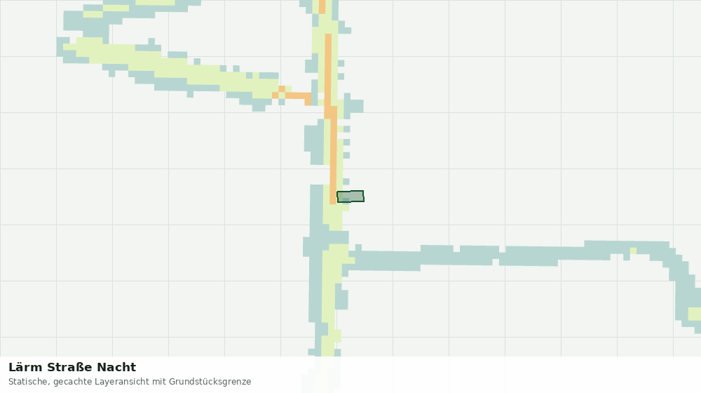 Statische Kartenansicht: Lärm Straße Nacht