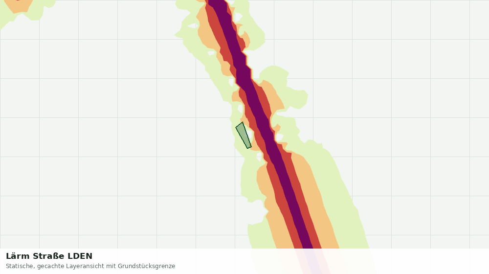 Statische Kartenansicht: Lärm Straße LDEN