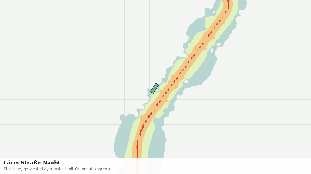 Statische Kartenansicht: Lärm Straße Nacht