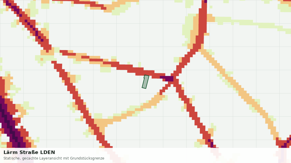 Statische Kartenansicht: Lärm Straße LDEN