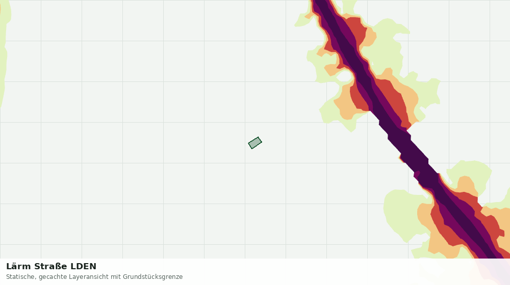 Statische Kartenansicht: Lärm Straße LDEN