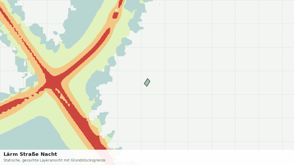Statische Kartenansicht: Lärm Straße Nacht