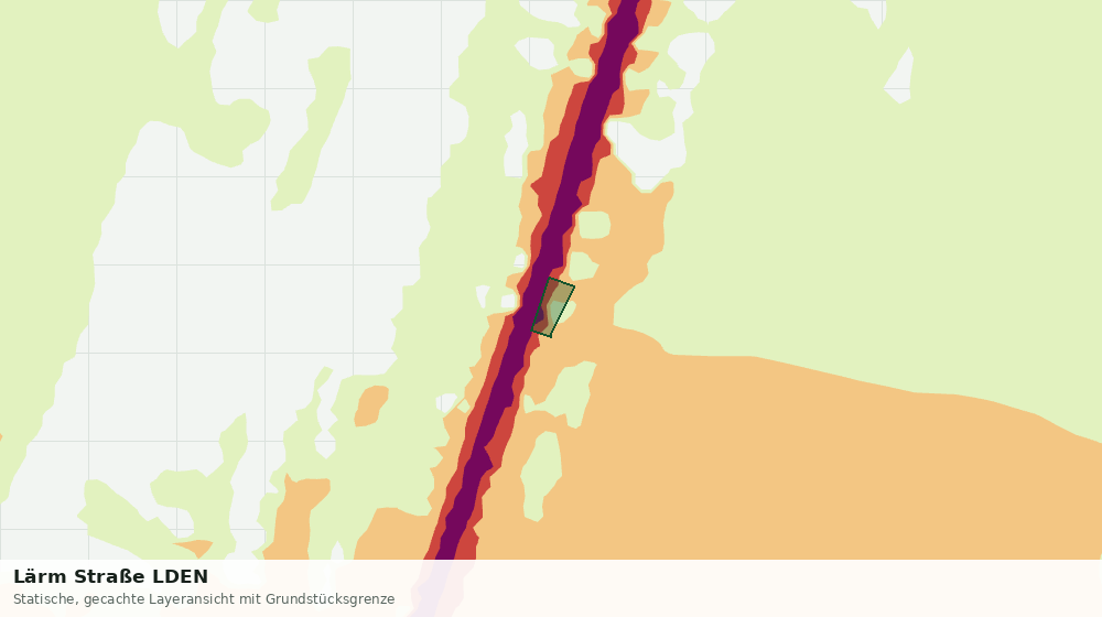Statische Kartenansicht: Lärm Straße LDEN