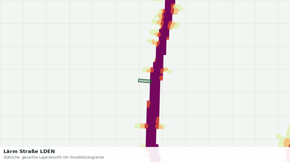 Statische Kartenansicht: Lärm Straße LDEN