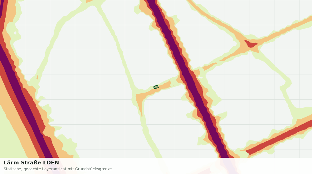 Statische Kartenansicht: Lärm Straße LDEN