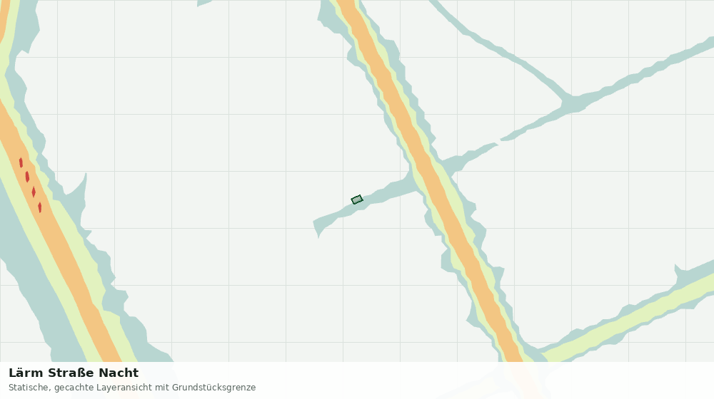 Statische Kartenansicht: Lärm Straße Nacht