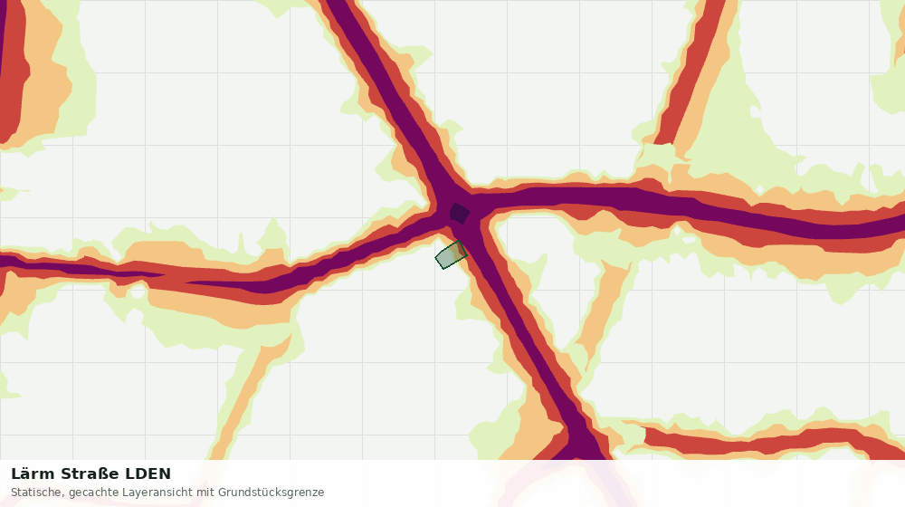 Statische Kartenansicht: Lärm Straße LDEN