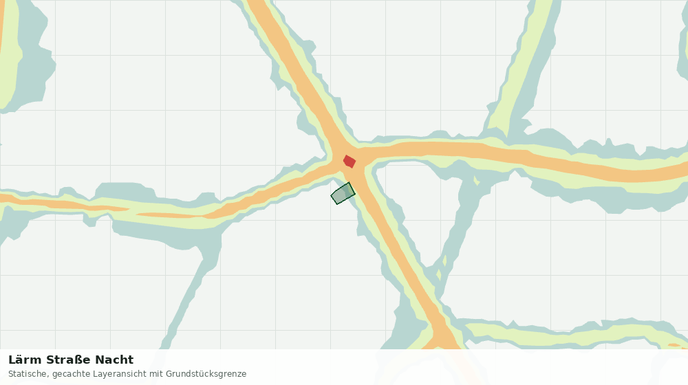Statische Kartenansicht: Lärm Straße Nacht