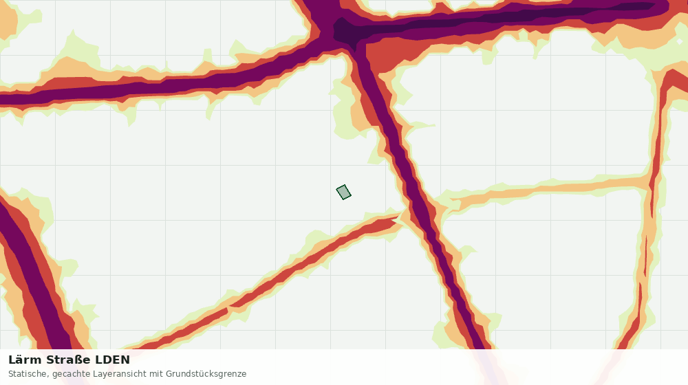 Statische Kartenansicht: Lärm Straße LDEN