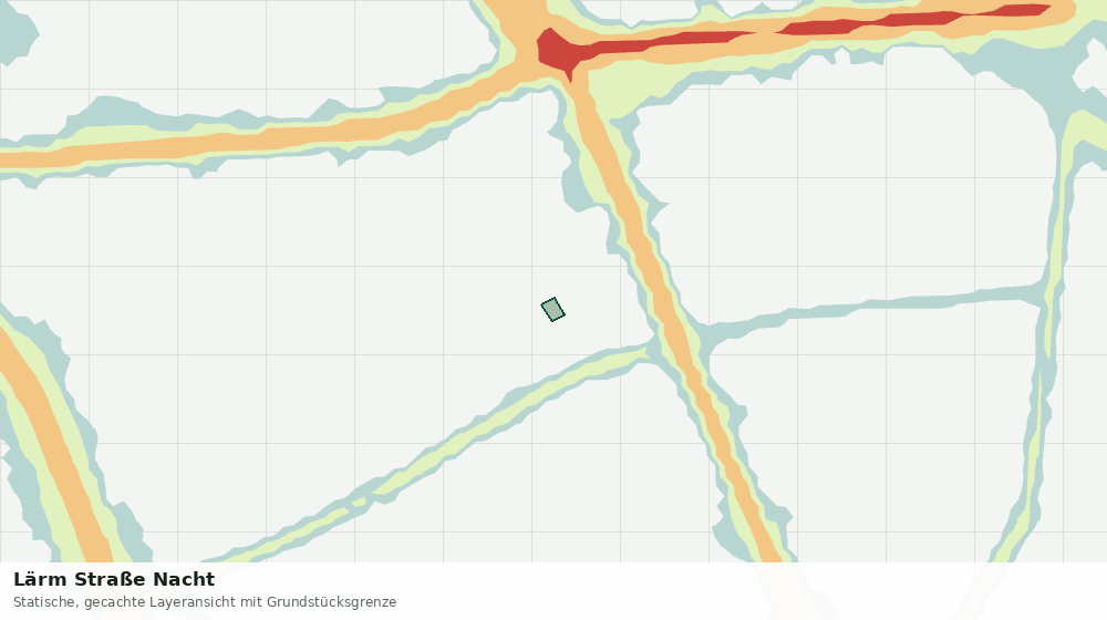 Statische Kartenansicht: Lärm Straße Nacht