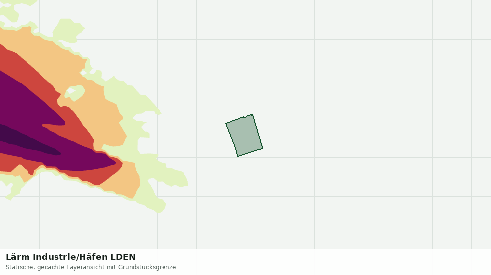 Statische Kartenansicht: Lärm Industrie/Häfen LDEN