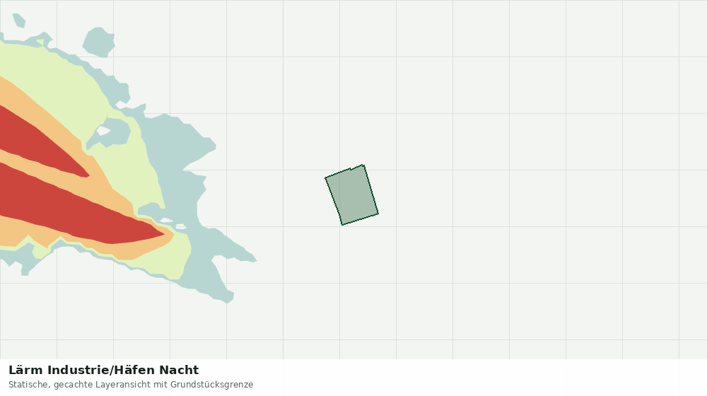 Statische Kartenansicht: Lärm Industrie/Häfen Nacht