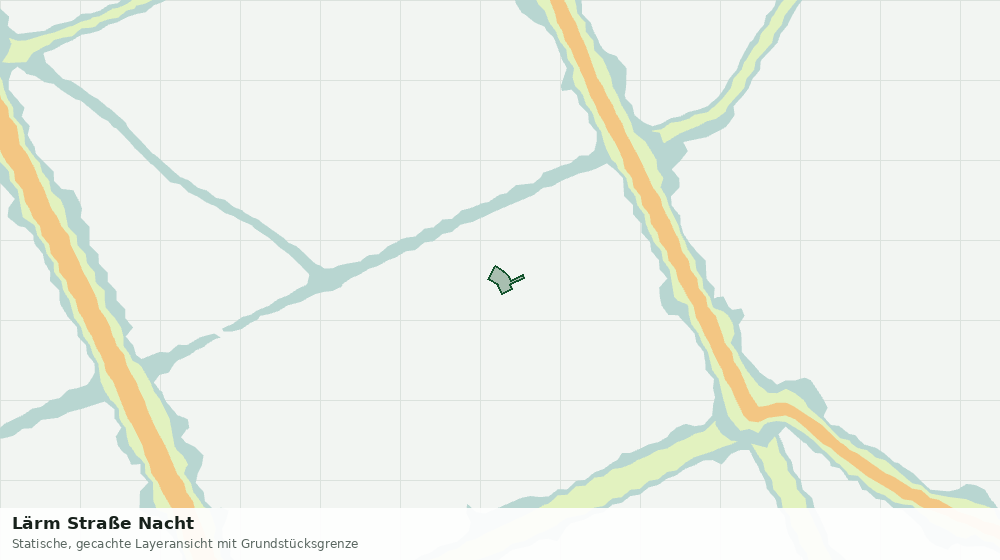Statische Kartenansicht: Lärm Straße Nacht